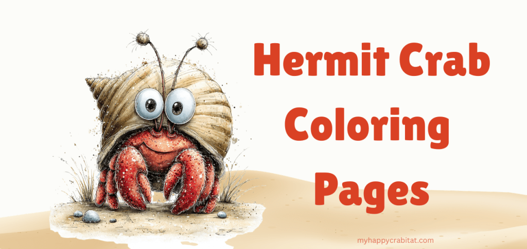Free Printable Hermit Crab Coloring&nbsp;Pages