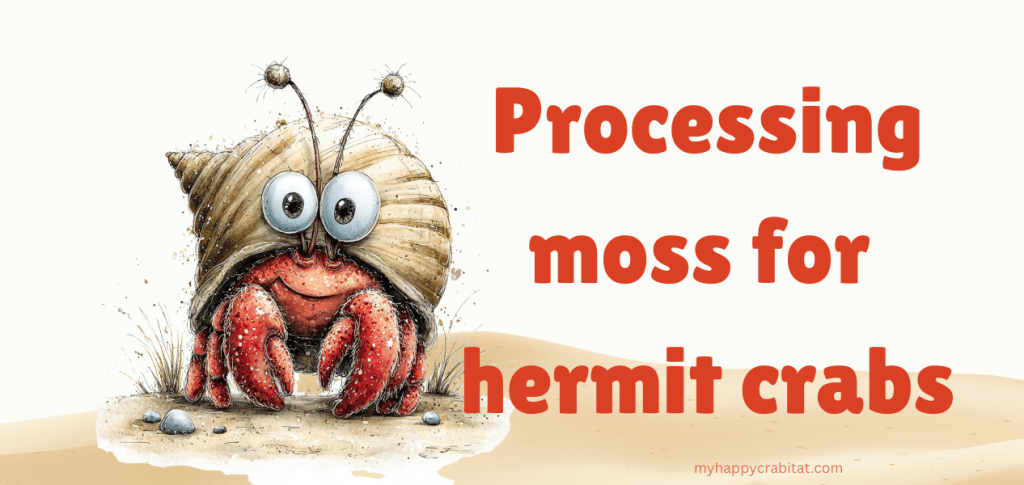 Processing Moss for the Hermit Crab&nbsp;Tank